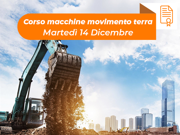 Corso macchine movimento terra 14 Dicembre